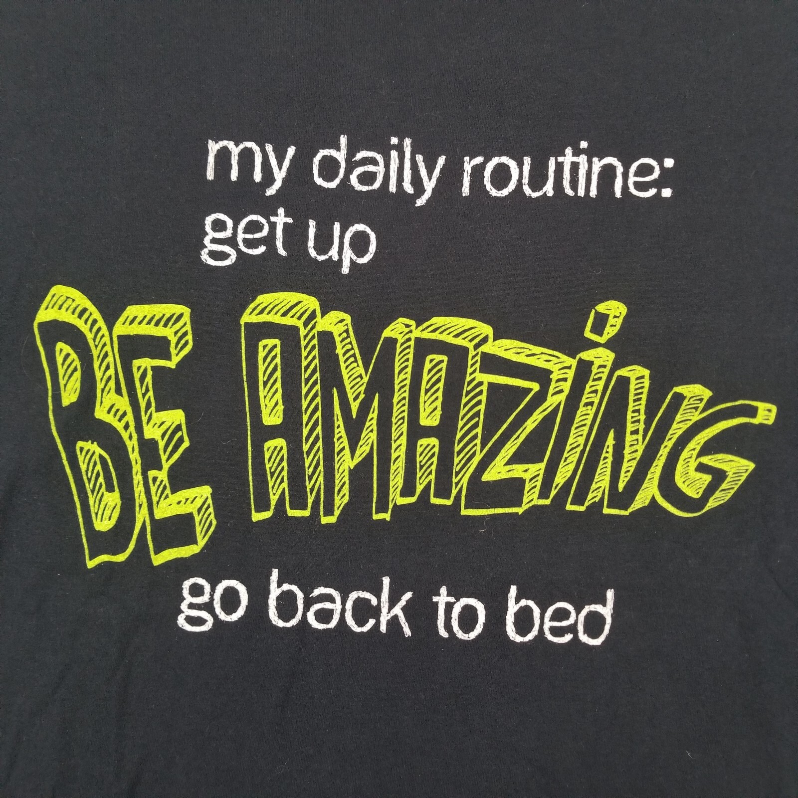 Urban Pipeline T-Shirt Adult Extra Large Black My Daily Routine Graphic Cotton