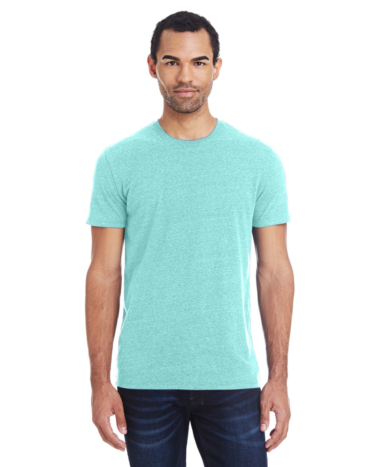 Marky G Apparel 102A Adult Unisex Tribend Short Sleeve T-Shirt, Mint, Medium