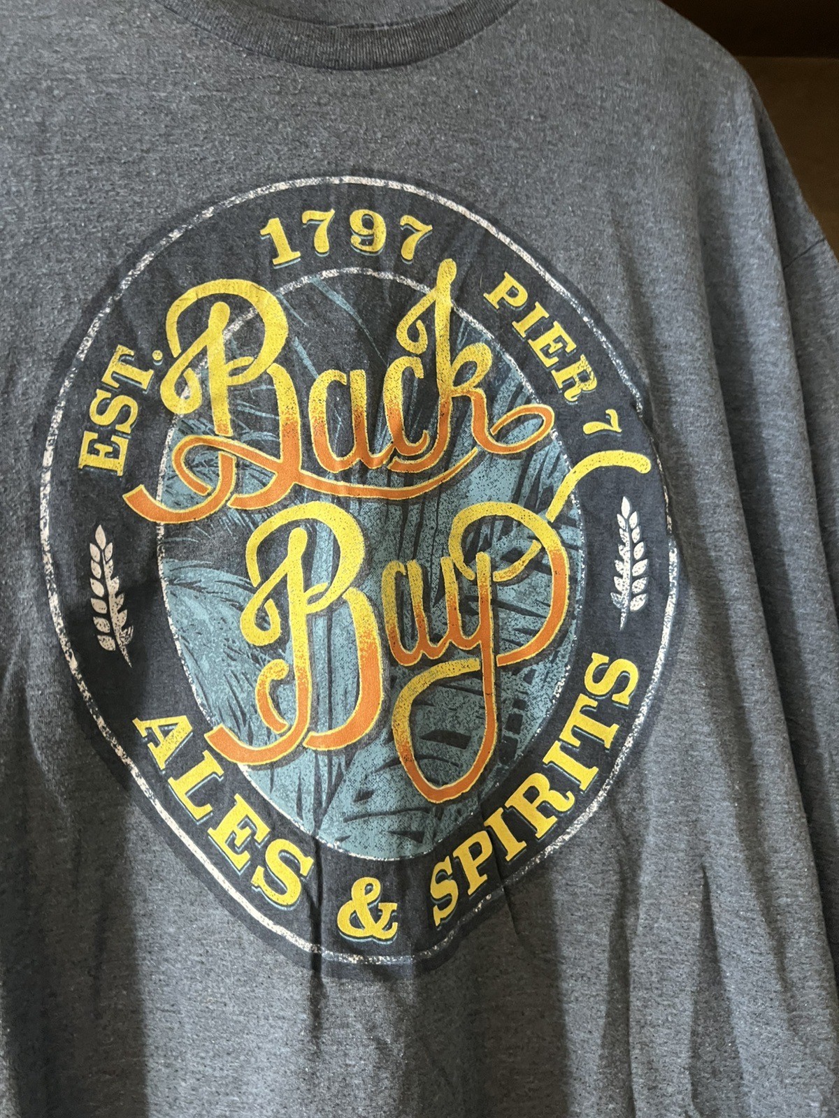 Men&rsquo;s Sonoma BLUE T-Shirt Short Sleeve Crew Neck SIZE XXL BACK BAY ALES & SPIRIT
