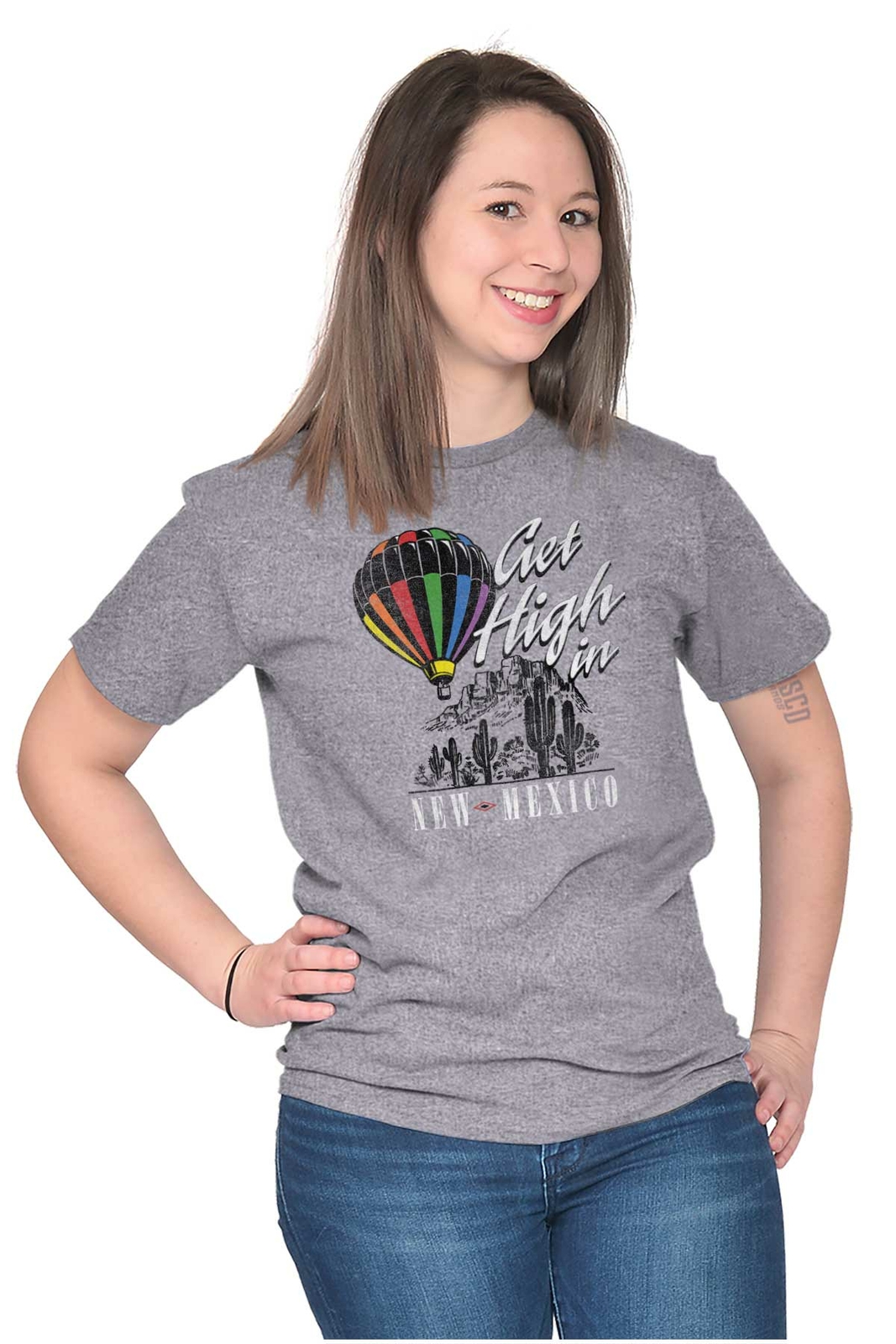New Mexico Vintage Get High Desert Vacation Womens or Mens Crewneck T Shirt Tee