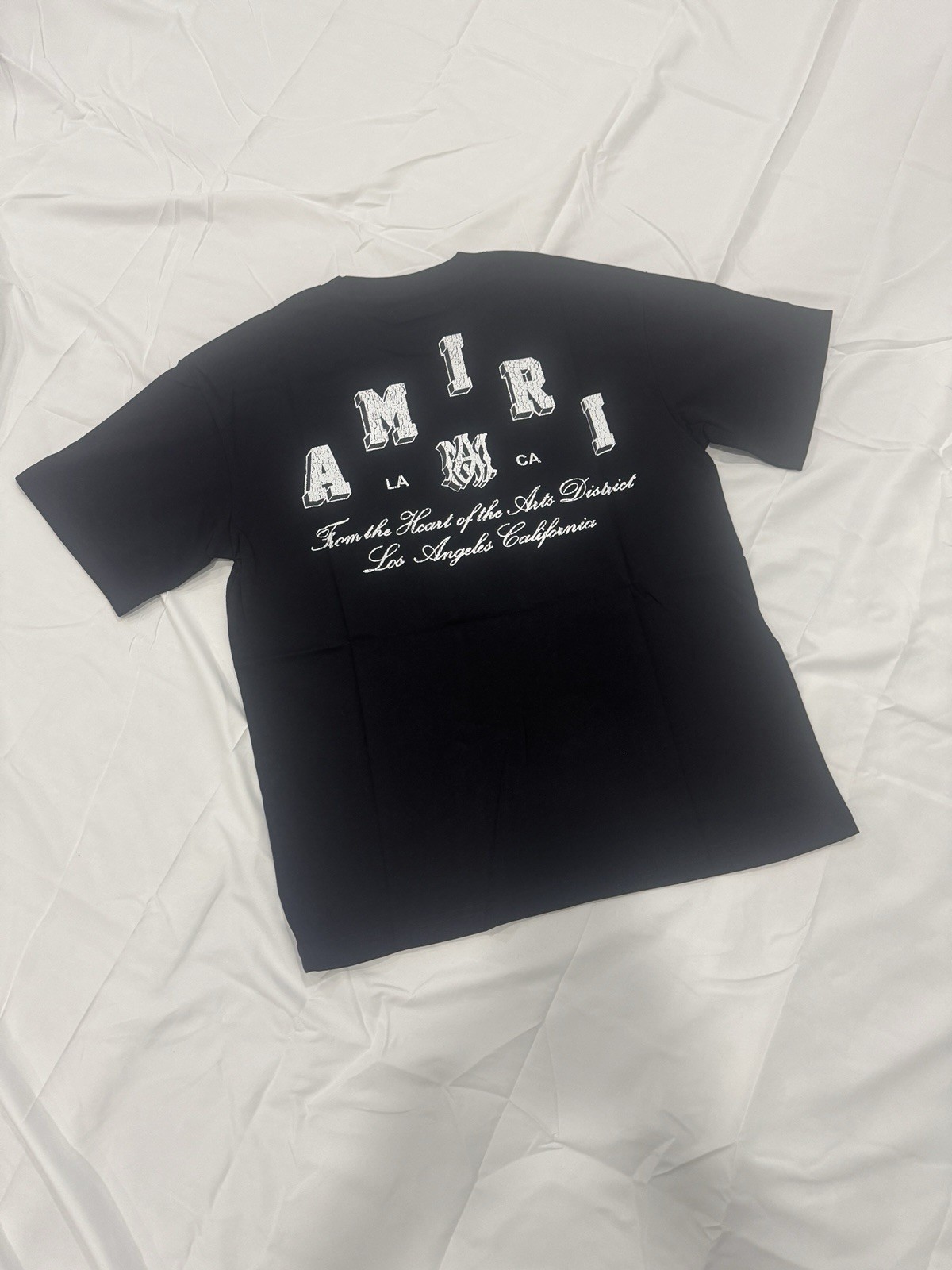 AMIRI Men&rsquo;s Cotton Graphic Logo T-Shirt Multicolor Crew Neck Short Sleeve Size S