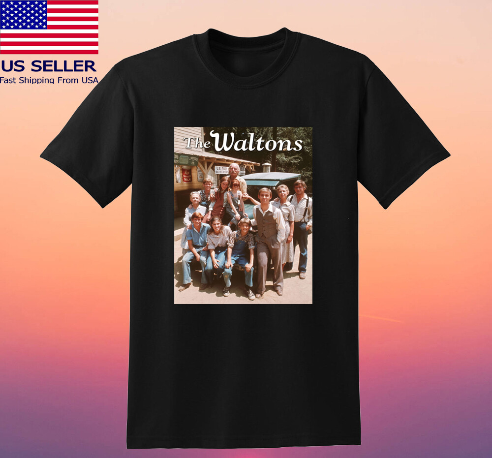 The Waltons 70s Tv Series Men&rsquo;s Black T-shirt Size S-5XL