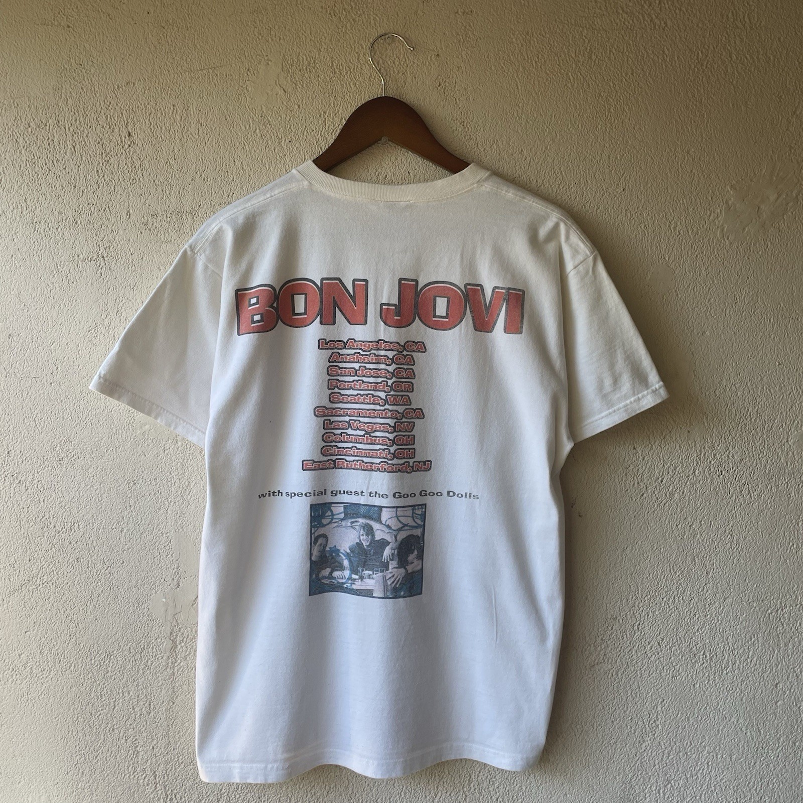 Bon Jovi With Goo Goo Dolls Rick Tour Band Tee Size L Vintage 2003