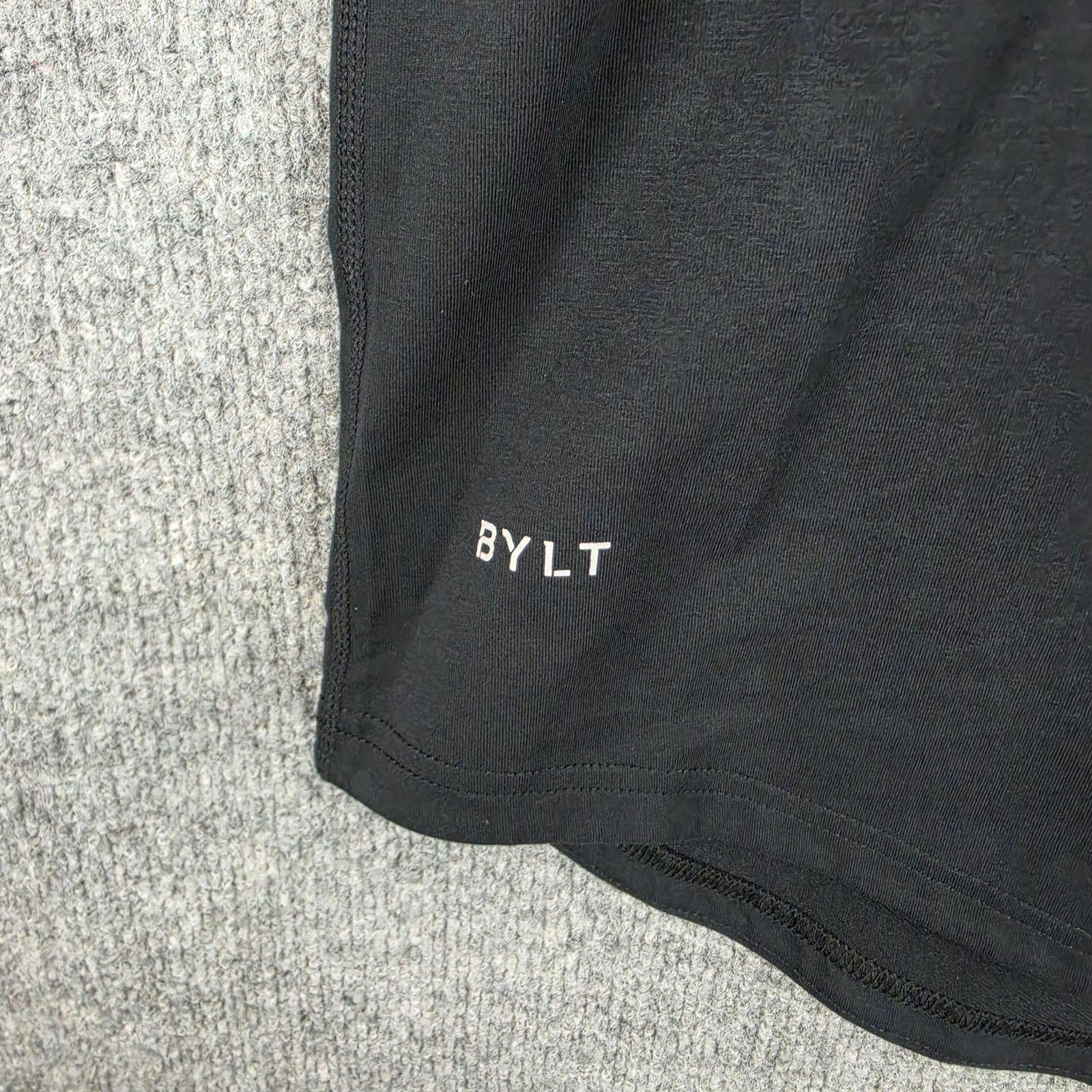 Bylt Shirt Mens 2XL Drop Cut Lux Black Premium Basics Crewneck Tee Minimalist