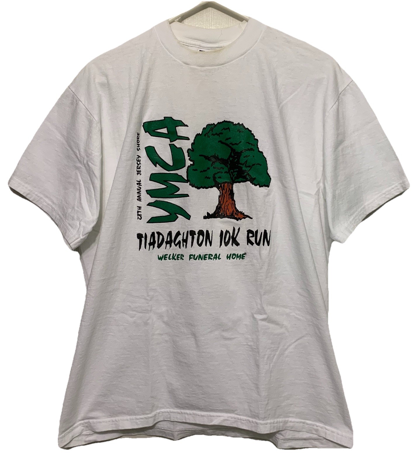 Vintage 1999 28th Annual Tiadaghton Elm YMCA 10K Run T-Shirt L Jersey Shore PA