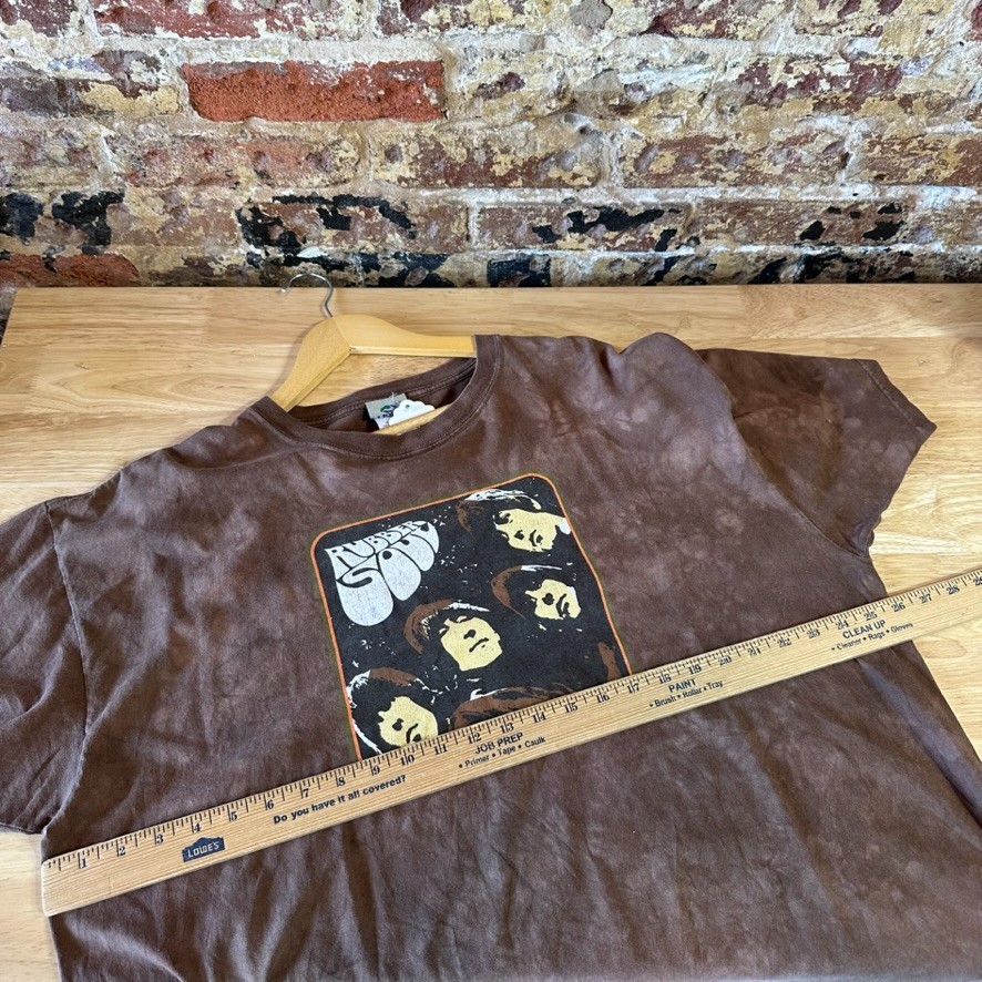 The Beatles Liquid Blue Tag Rubber Soul Band Tour Tee Shirt Men&rsquo;s Size 2XL