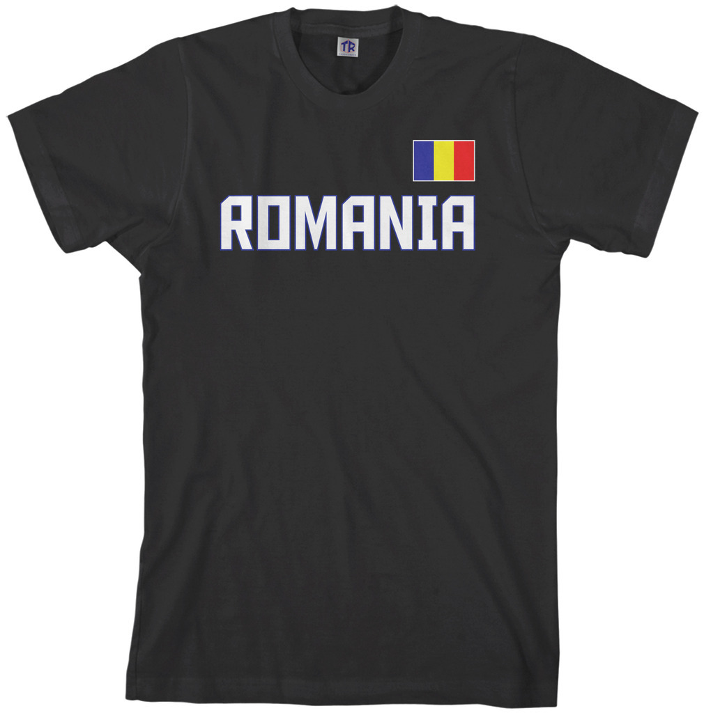 Threadrock Men&rsquo;s Romania National Team T-shirt bucharest flag