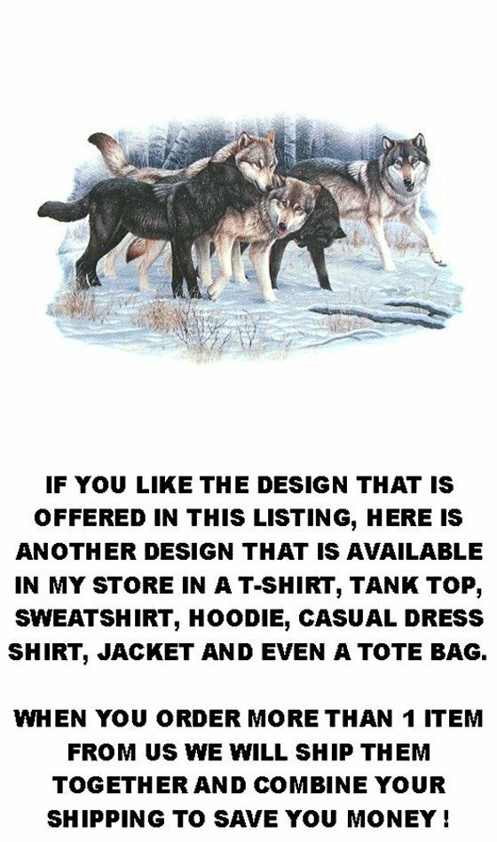 BEAUTIFUL BLACK WILD WOLVES WOLF PACK LYCAN WEREWOLF FULL MOON T-SHIRT AB726