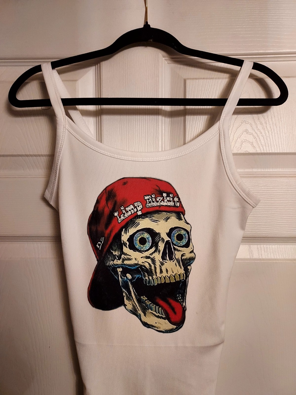 limp bizkit ribbed tank top Fred durst hat skull Limpbizkit Shirt SizesXxs -3xl