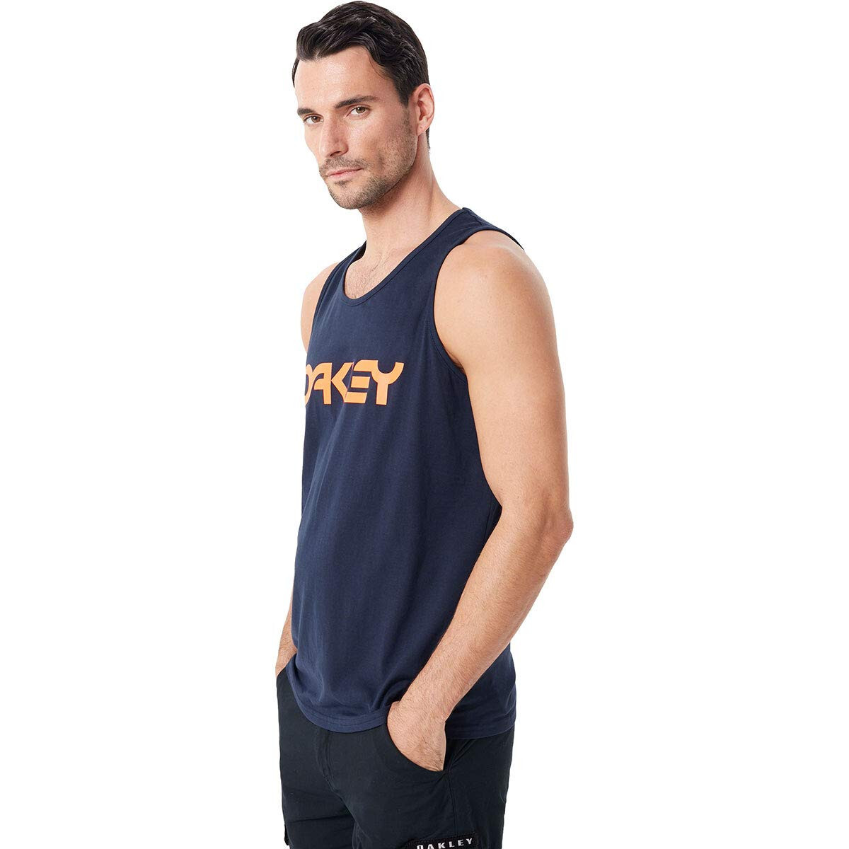 Oakley Men&rsquo;s Mark Ii Classic Tank Top Shirt Fathom Blue Logo Extra X-Small XS US
