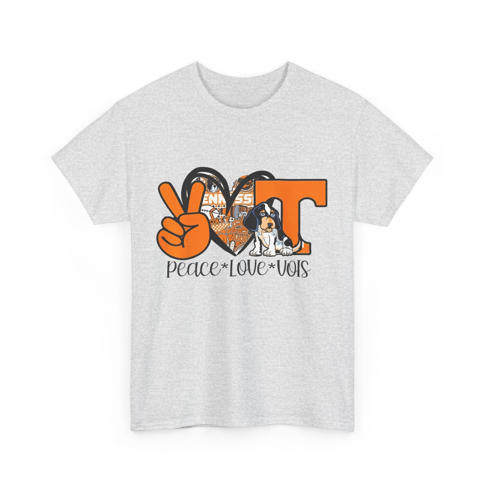 Peace Love Vols T-Shirt Tennessee State Flag TN T-Shirt