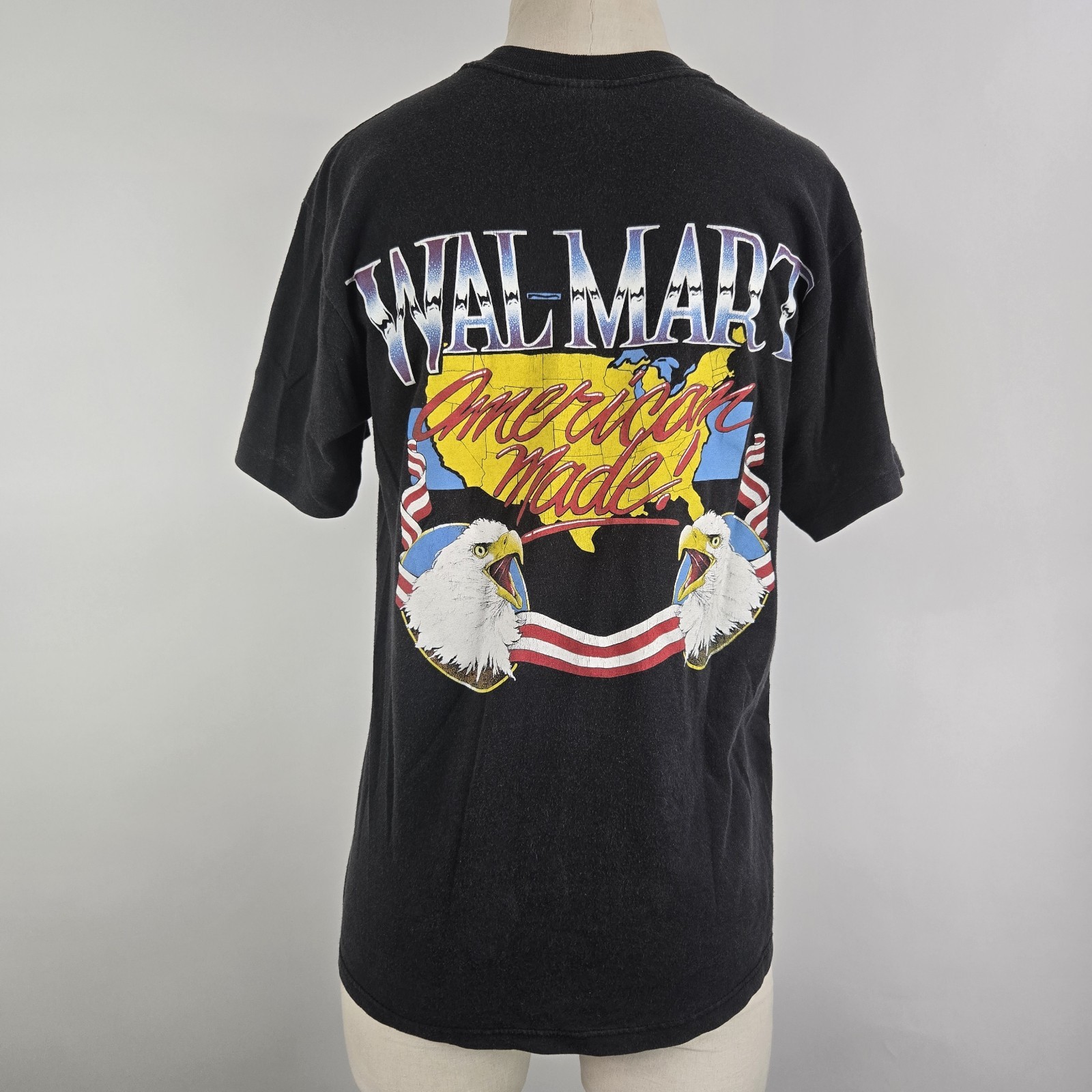 Vintage 80&rsquo;s 90&rsquo;s Walmart Eagle T-Shirt American Made Single Stitch Harley