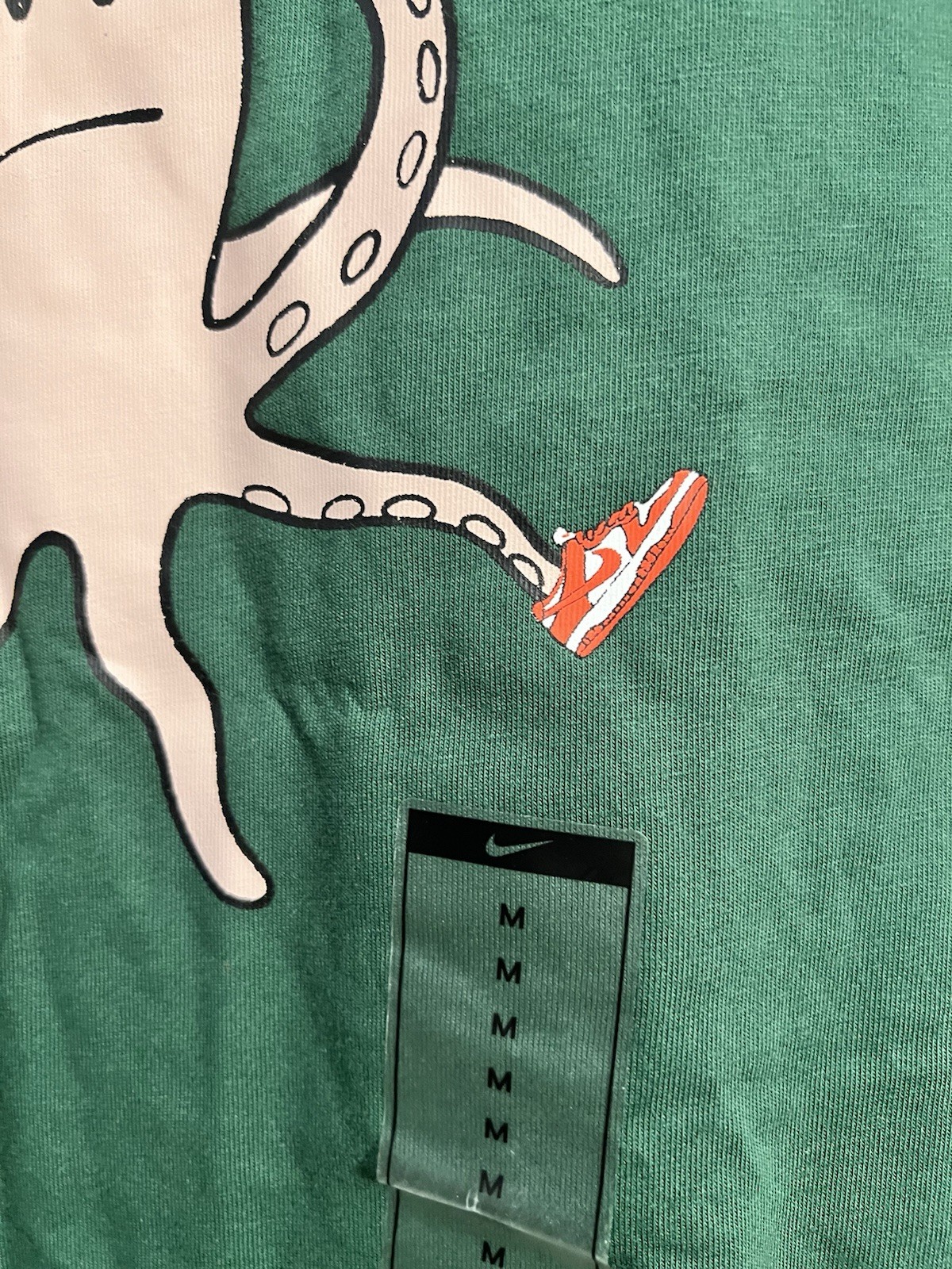 NIKE SB TEE “OCTOPUS DUNK” GRAPHIC T SHIRT [DJ1228-341] GREEN RARE SZ M LOOSE