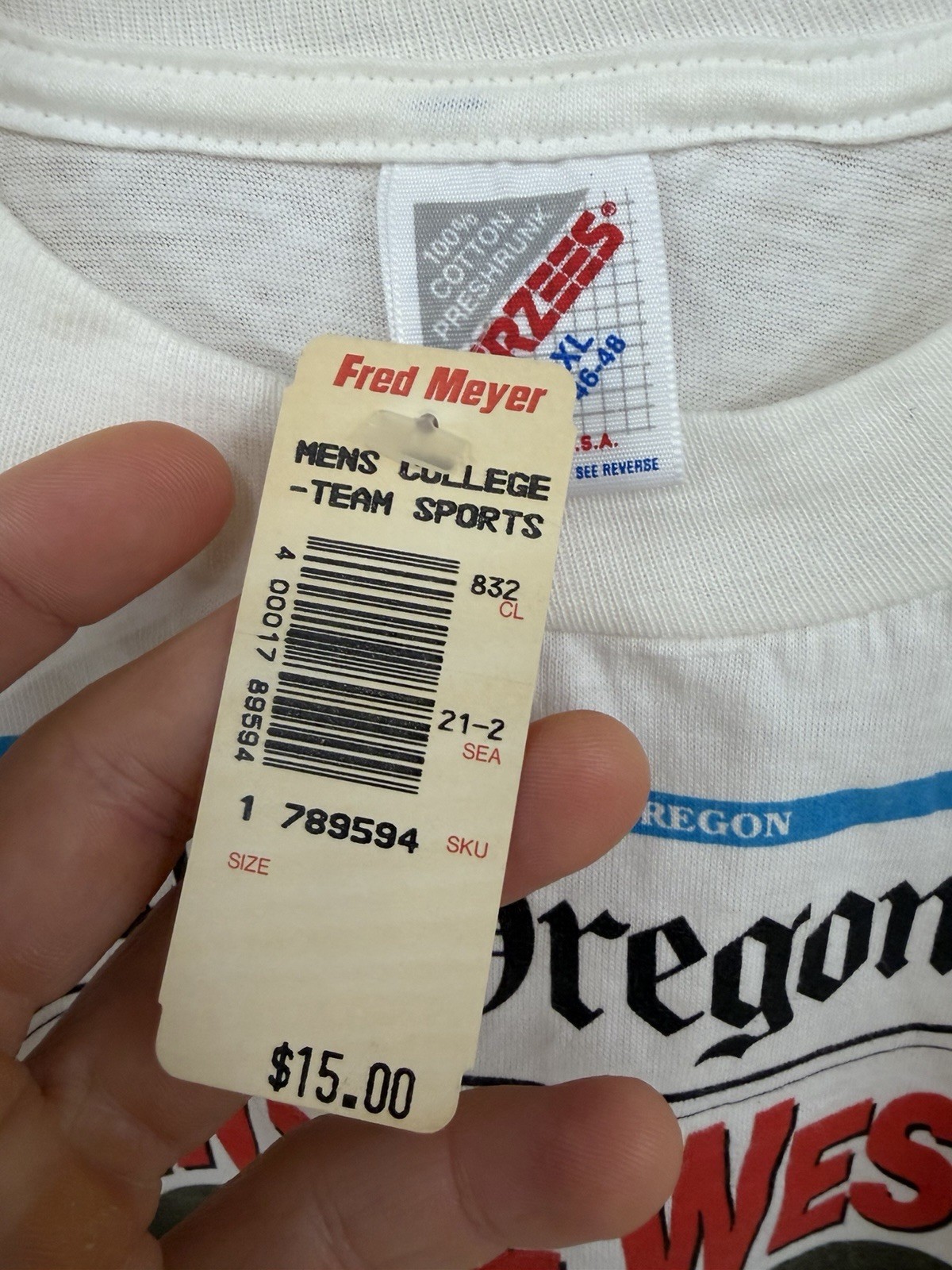 Vintage Portland Blazers Trailblazers Tshirt White XL Men’s Jerzees