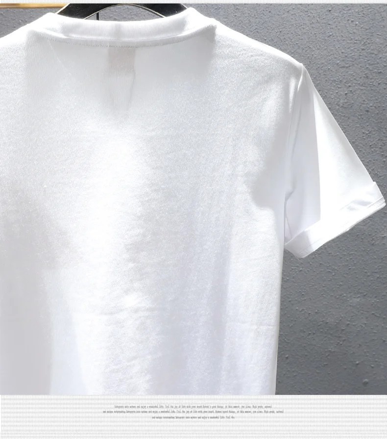 Men&rsquo;s Luxury Golden Dragon Embroidery T-Shirt Casual Fashion Slim Fit Tee Top