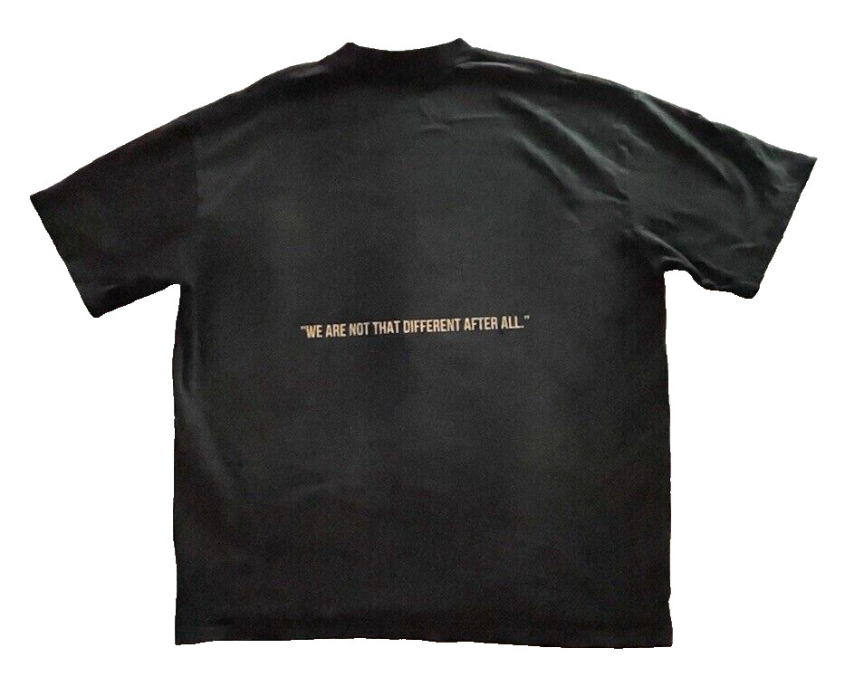 Snake Sword Mens XL Tee Shirt Black Grunge Biker We Are Not That Different Shirt
