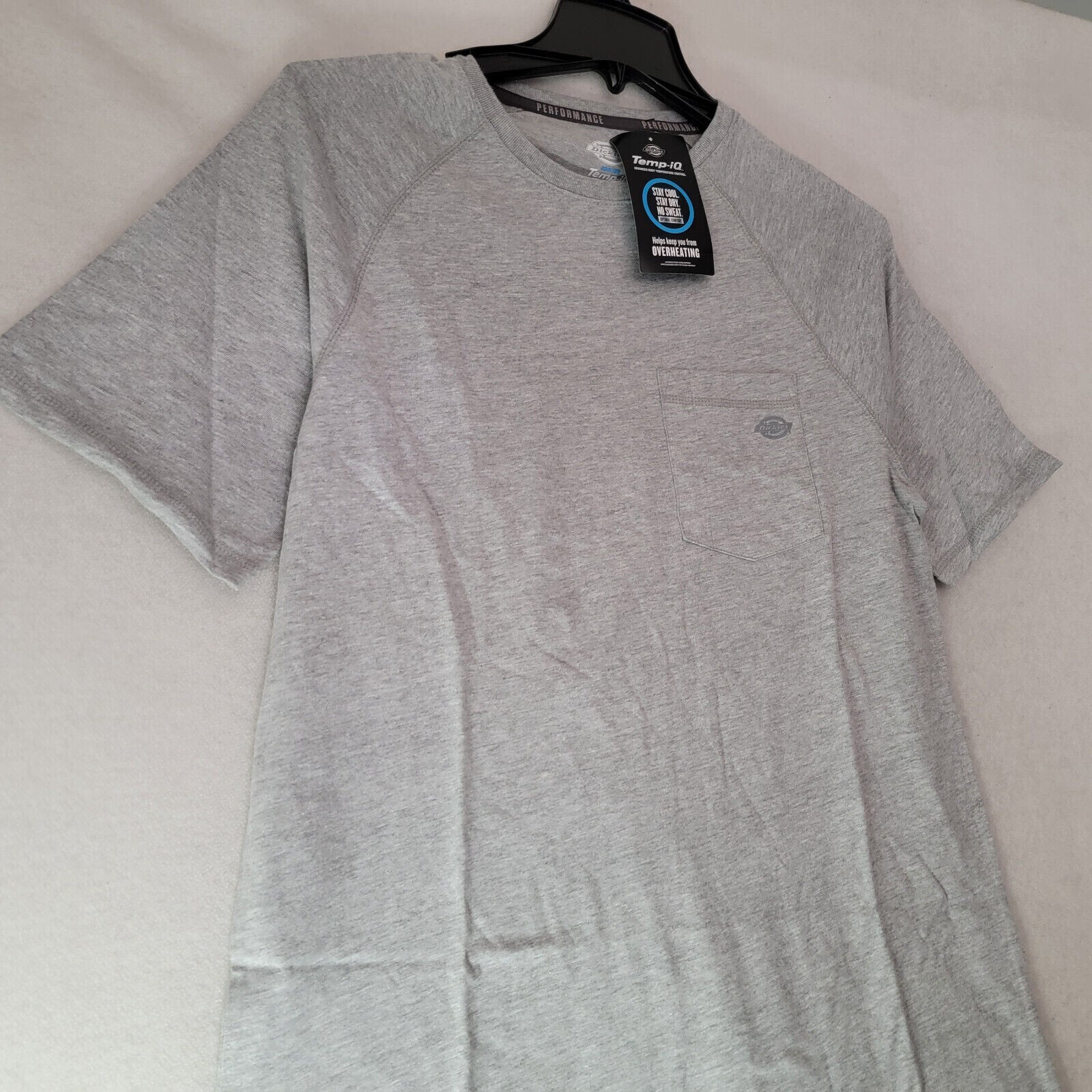 Dickies Shirt Mens Medium M Gray Lightweight Work Wear Outdoors Pocket Tee NWT