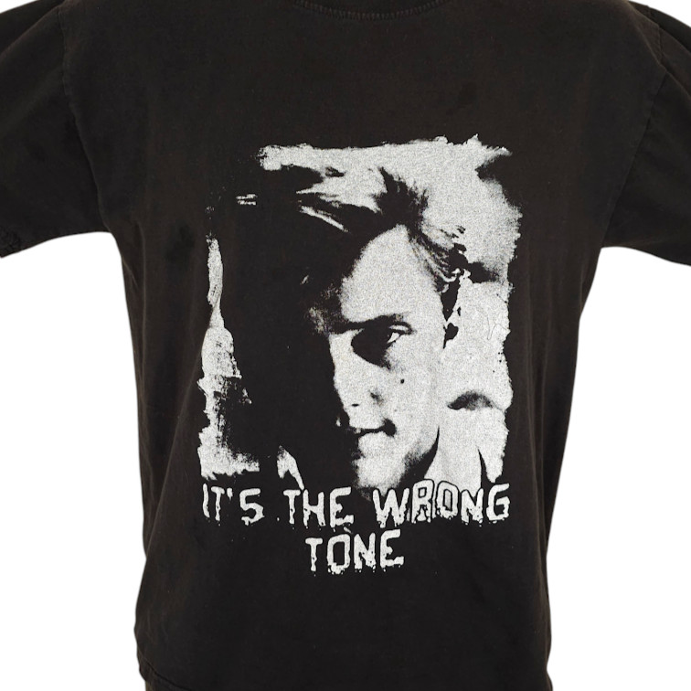Christopher Walken T Shirt Mens Size Small Black Its The Wrong Tone Joe Dirt