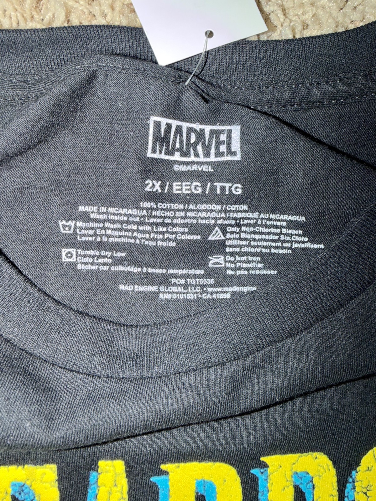 Marvel Deadpool Comics Greatest of All Time Men&rsquo;s Black XXL 2XL T-Shirt New NWT