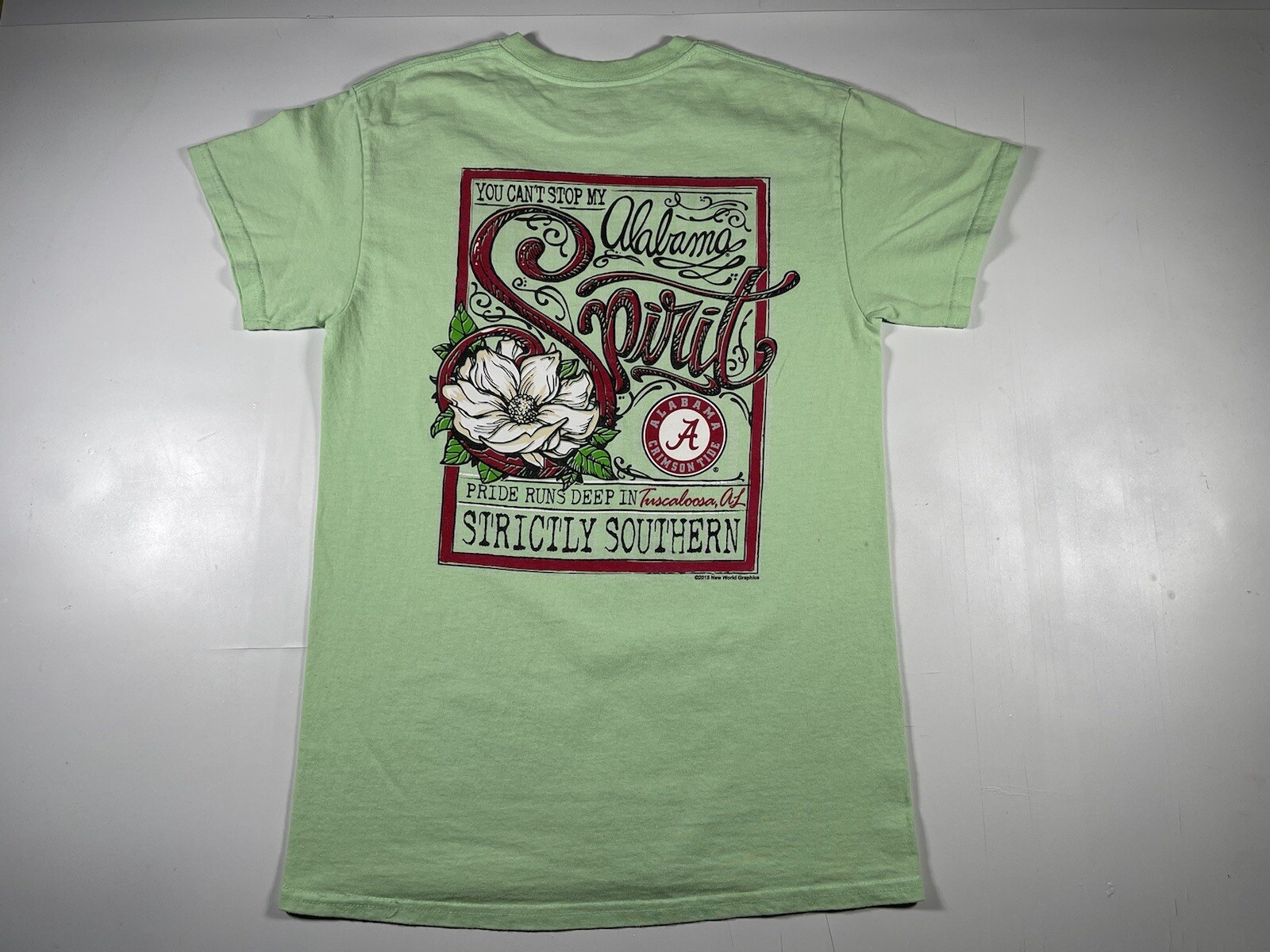 University of you cant stop my Alabama spirit crimson tide unisex green shirt S