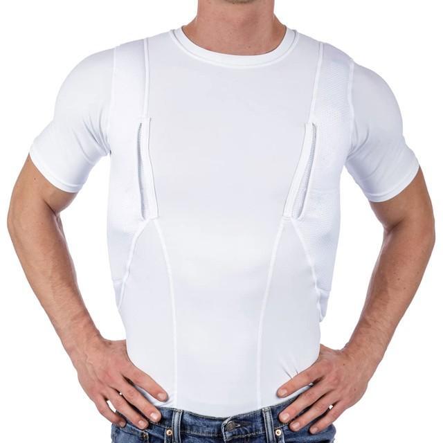 Men&rsquo;s T-shirt Explosive Unisex Concealed Holster High Shirt Tops Tactical Casual