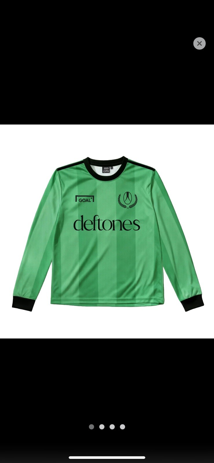 Deftones Goal x Los Jaguares Soccer Jersey L Goalie Green 2026 New with Tag