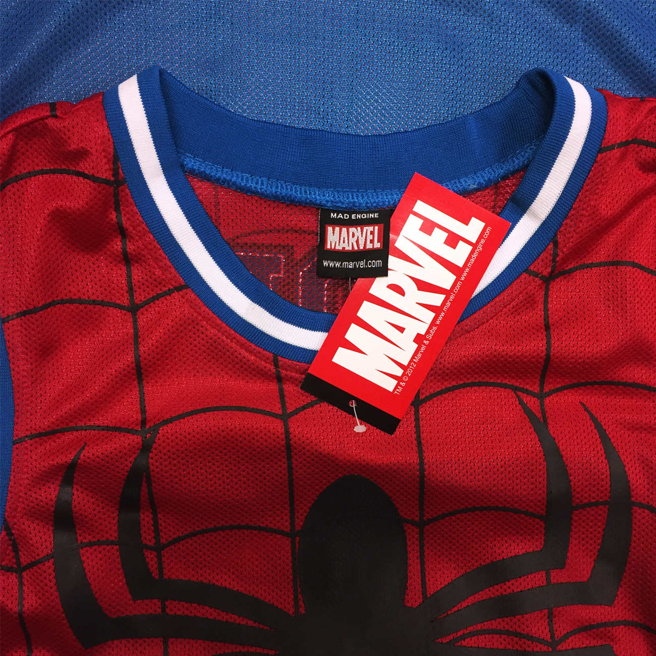 MARVEL SPIDERMAN Mens Basketball Jersey L XL 2XL SPIDEY COMICS Apparel Tank NEW