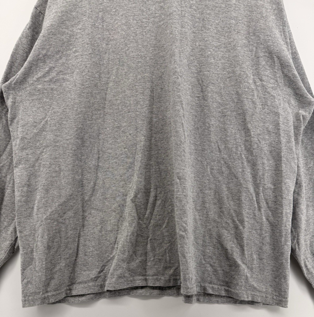 Vintage 2000s Nike Team Mens Long Sleeve T Shirt Gray Swoosh Logo Athletic XL