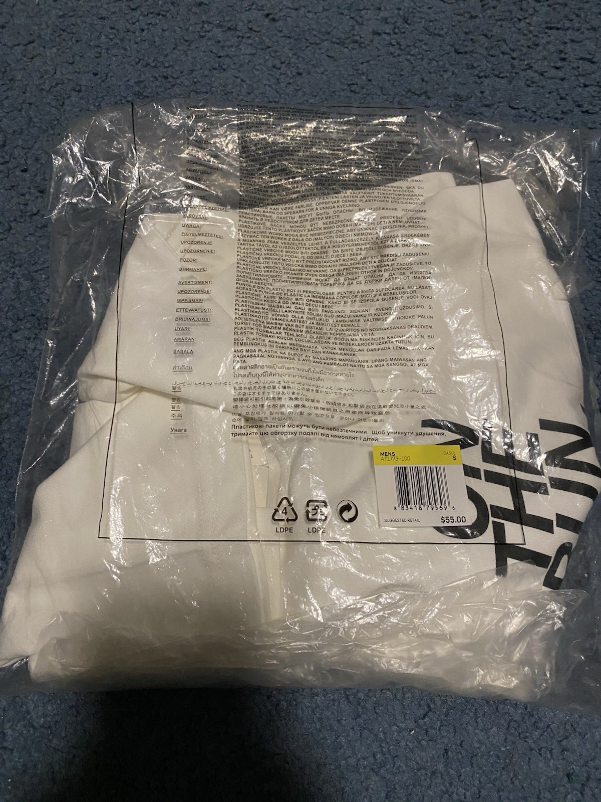 NWT NIKE X DOVER STREET MARKET DSM « On the Run Again » Tee – White – Size S
