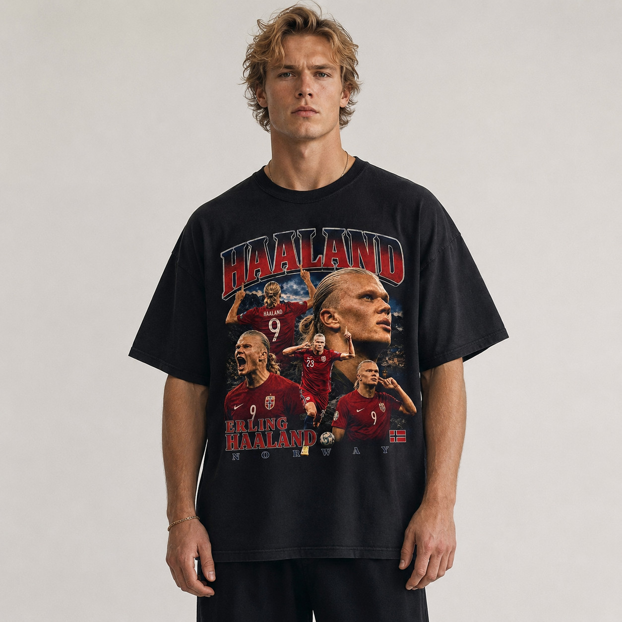 Norway Soccer Vintage T Shirt Football Fan Graphic Tee