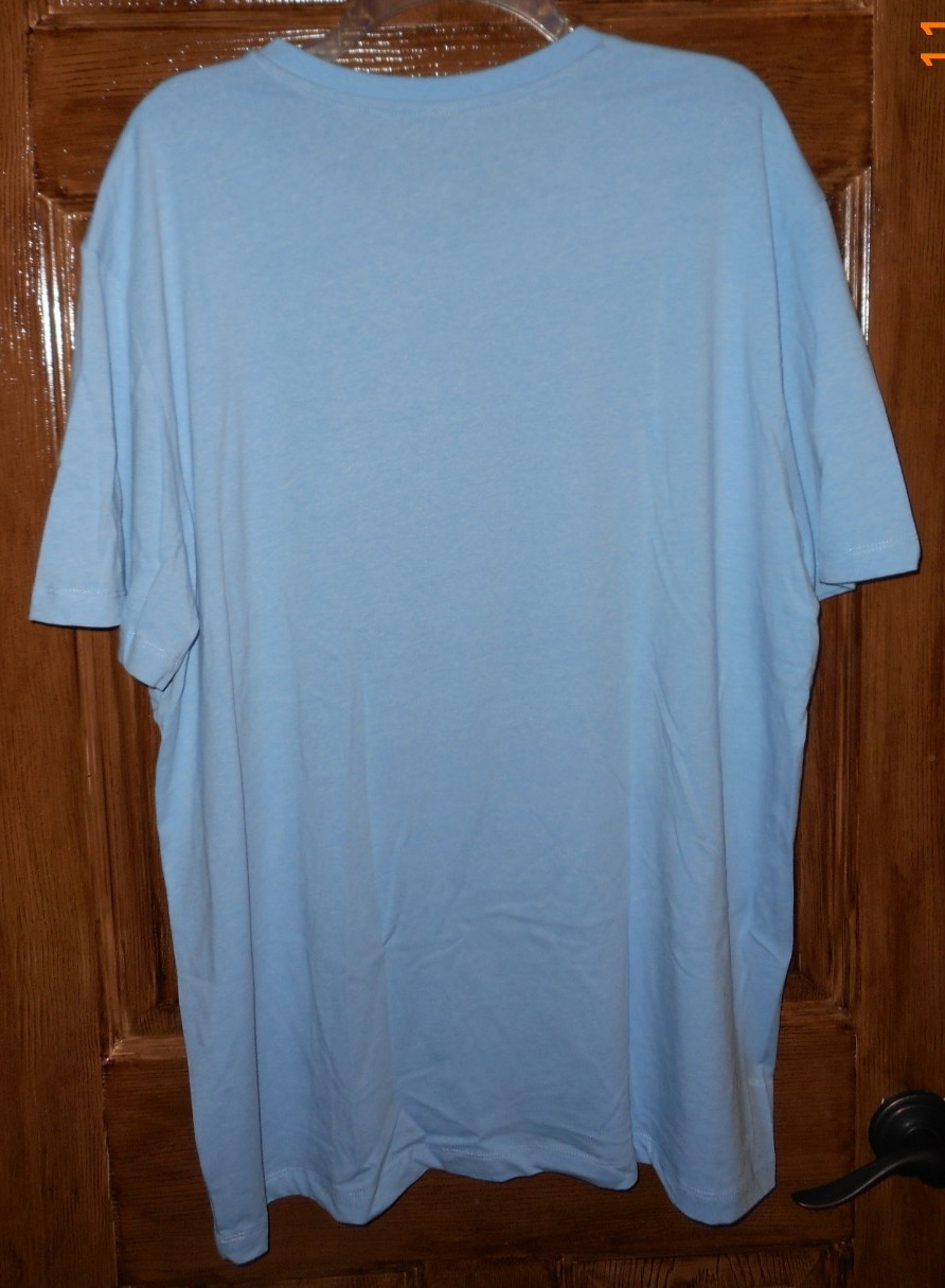 US Polo Assn Stretch Men&rsquo;s Short Sleeve Tri-Blend Lt Blue T-Shirt XL 9882-EUC!