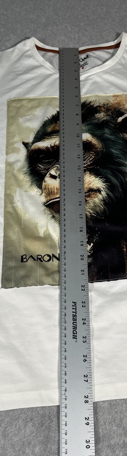BARONE Tee-Shirt Men’s Sz XL MADE IN ITALY 95% Polyester 5% Elastane Stretch