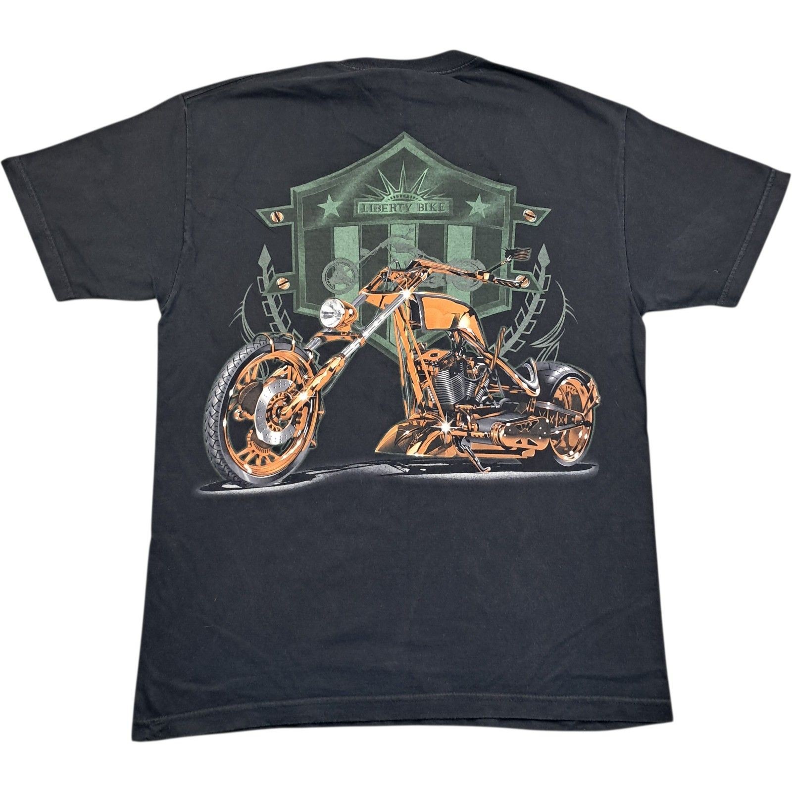 American Chopper T Shirt L Men&rsquo;s Black Cotton Vintage Biker Retro Graphic Summer