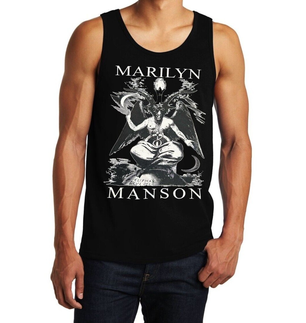 Marilyn Manson Rock Men&rsquo;s Tank Tops (Multiple Variations)