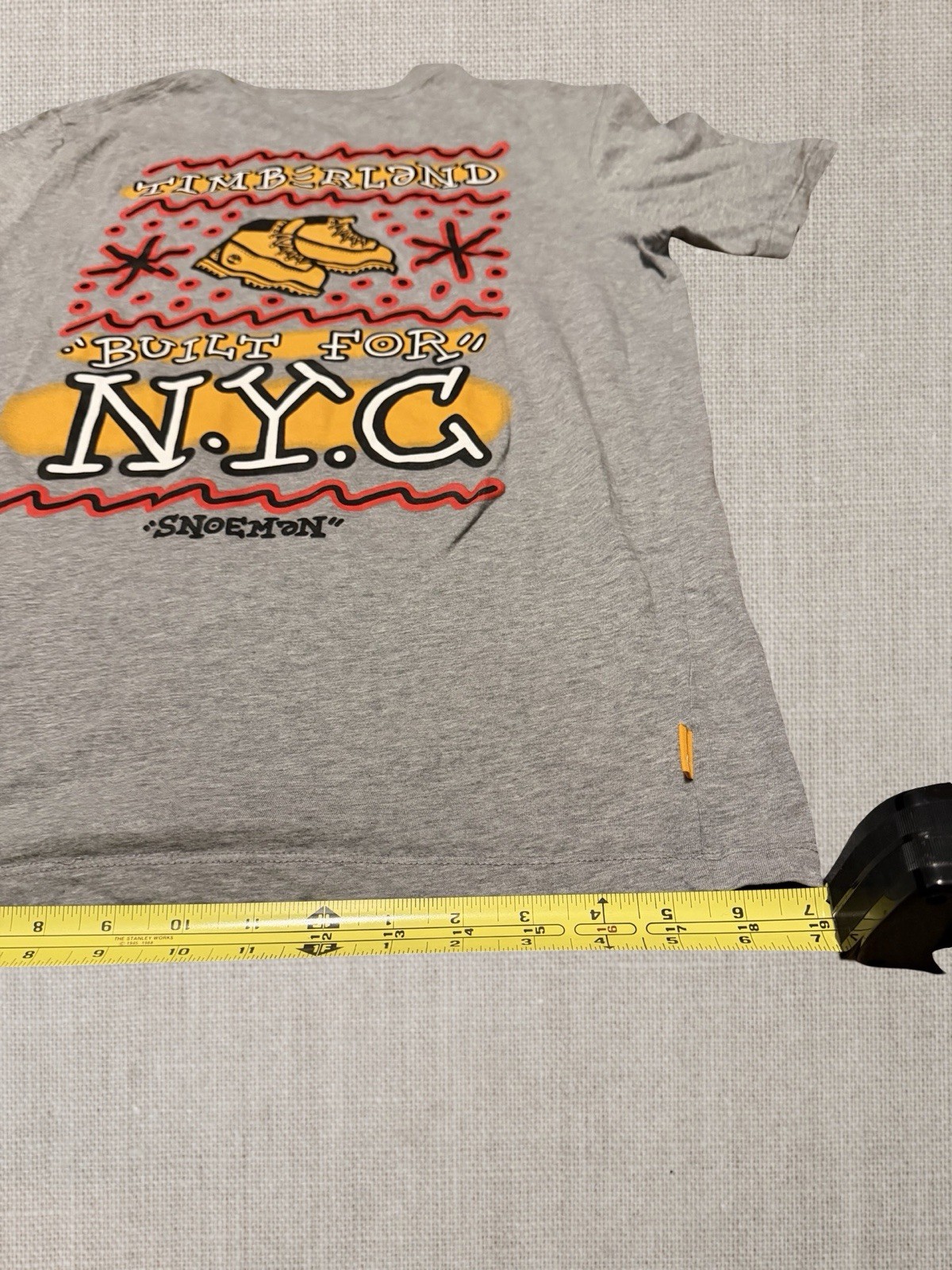 RARE Timberland x Snoeman NYC Stoop Pop Up Exclusive Built for NYC T-Shirt M