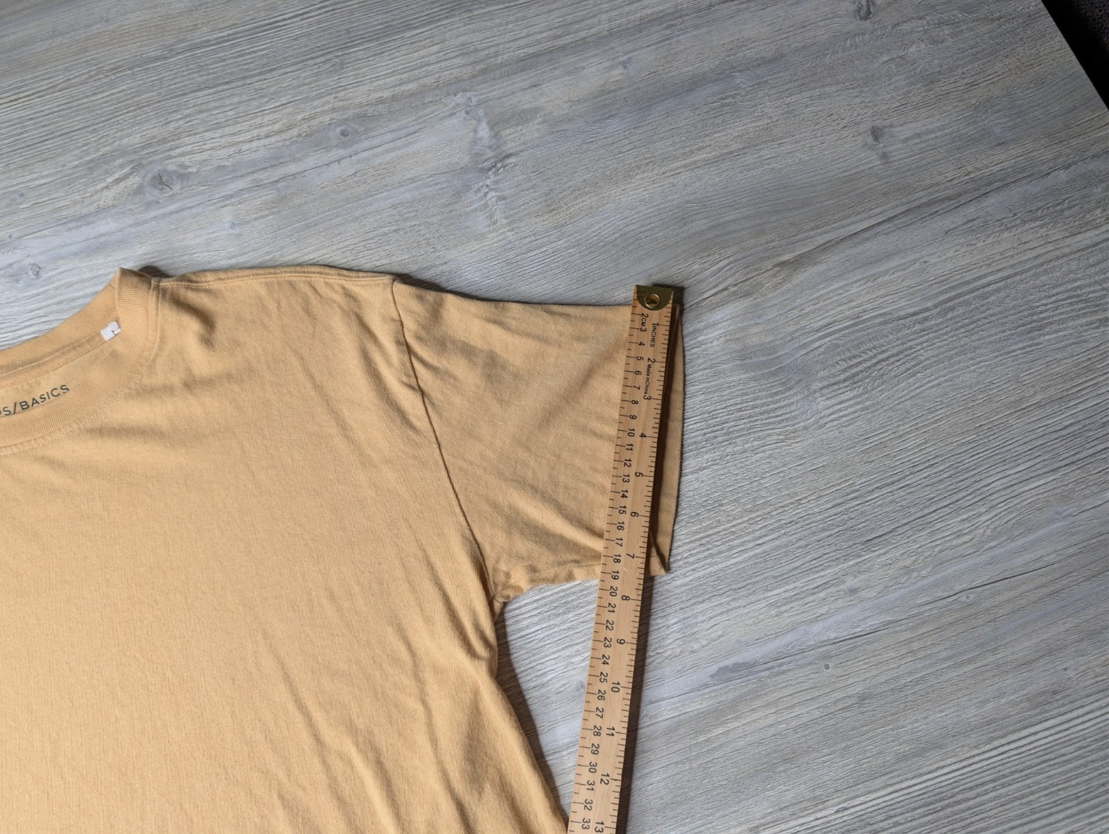 PS/Basics Men&rsquo;s T-shirt Size Small Yellow Short Sleeve Crew Neck