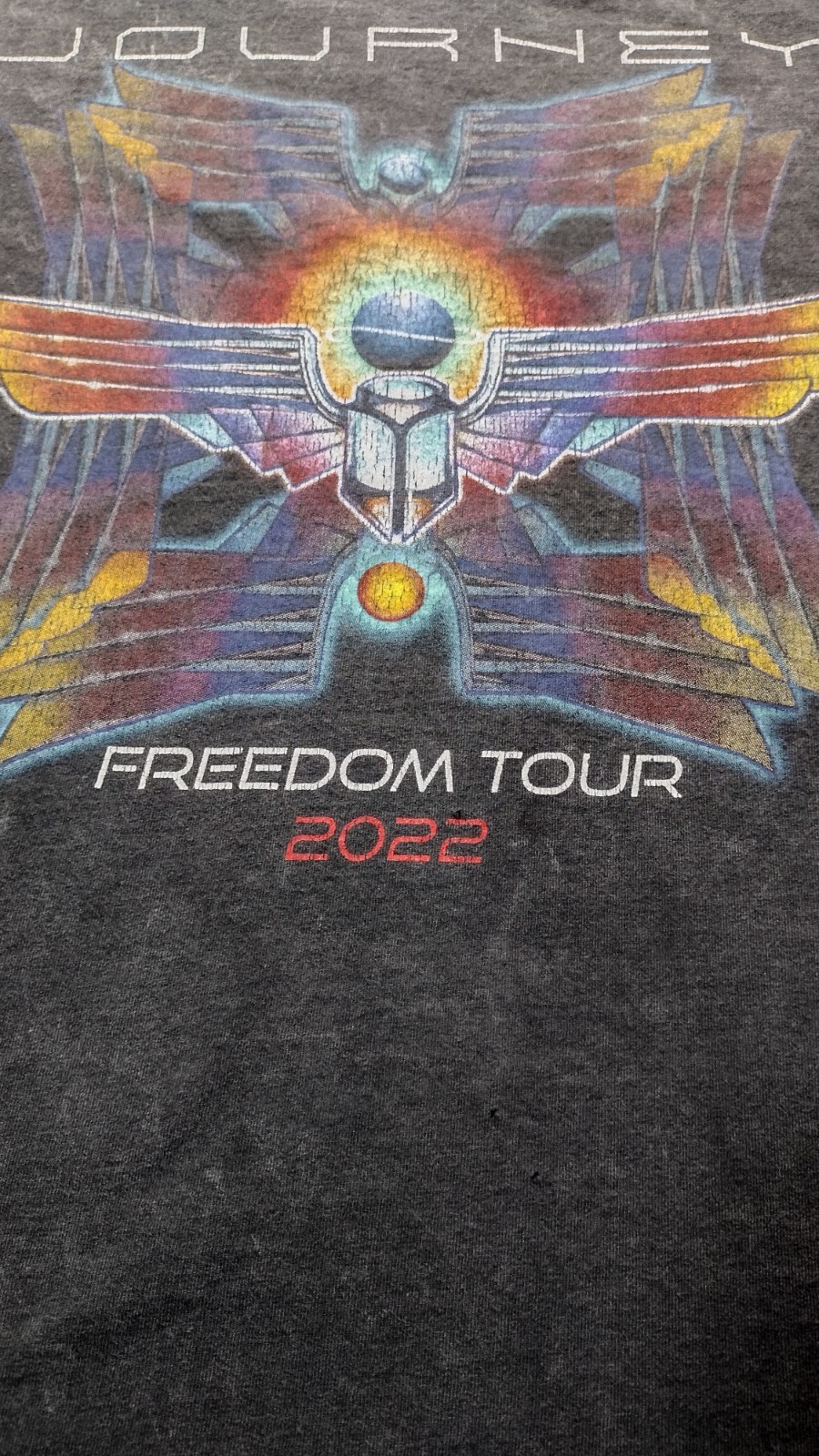 Journey Freedom Tour 2022 Black Short Sleeve TShirt Size L
