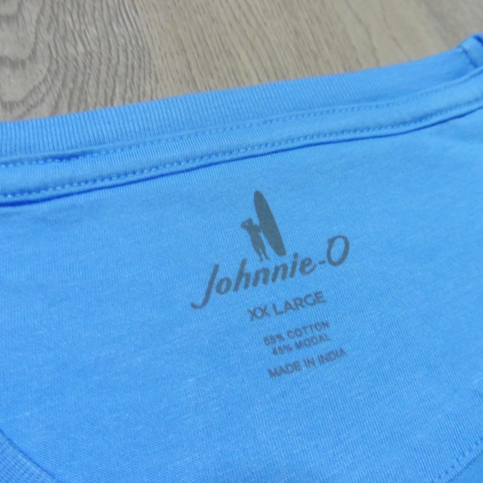 JOHNNIE-O Mens 2XL XXL T SHIRT BREWS N VIEWS MALIBLU BLUE RED DALE 2.0 GOLF USA