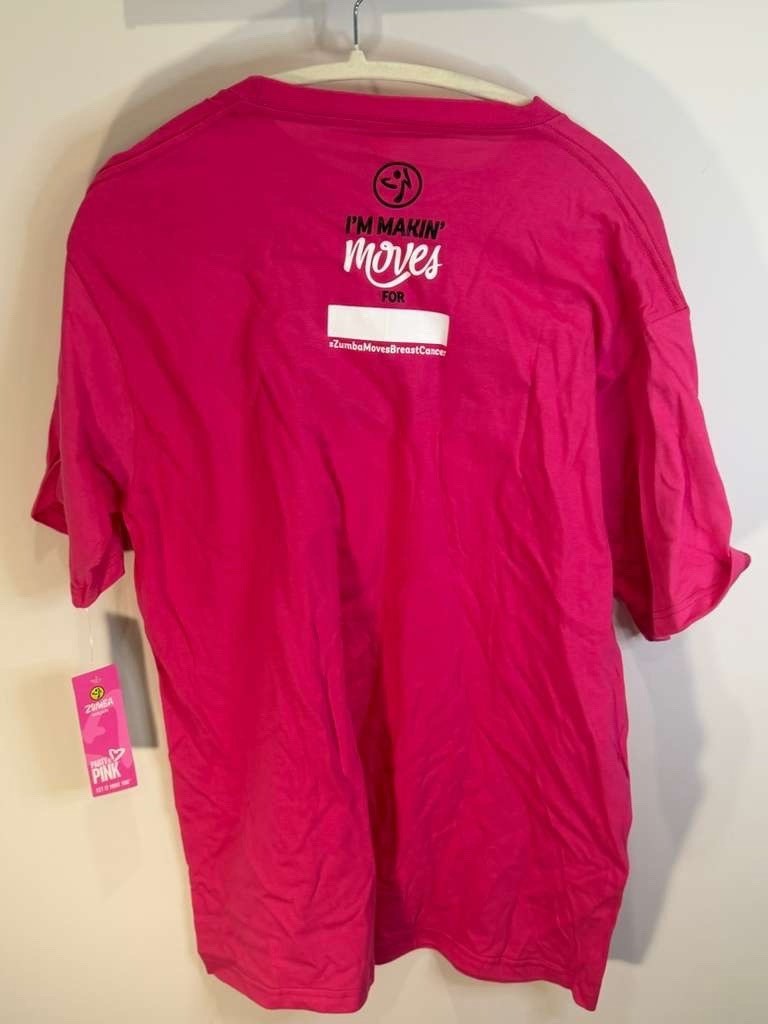 Zumba Party In Pink Tee Berry Men&rsquo;s One Size Breast Cancer Berry Pink T-Shirt