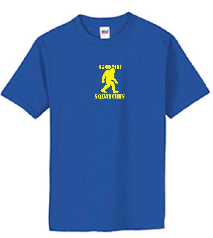 MEN&rsquo;S GONE SQUATCHIN BIG FOOT BIGFOOT RESEARCH TEAM HUNTER FUNNY MMA T SHIRT TEE