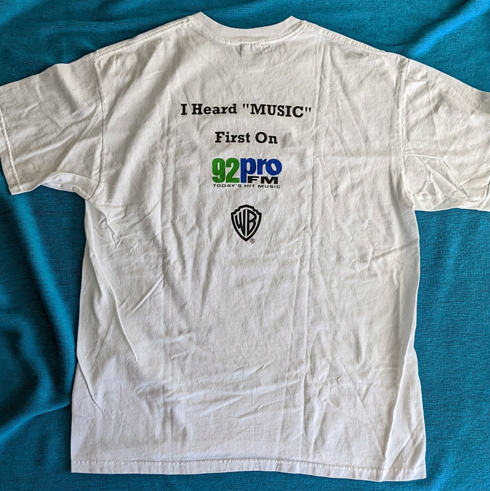 MADONNA PROMO ONLY T-SHIRT RADIO 92Pro FM MUSIC ALBUM US 2000 DOUBLE SIDED