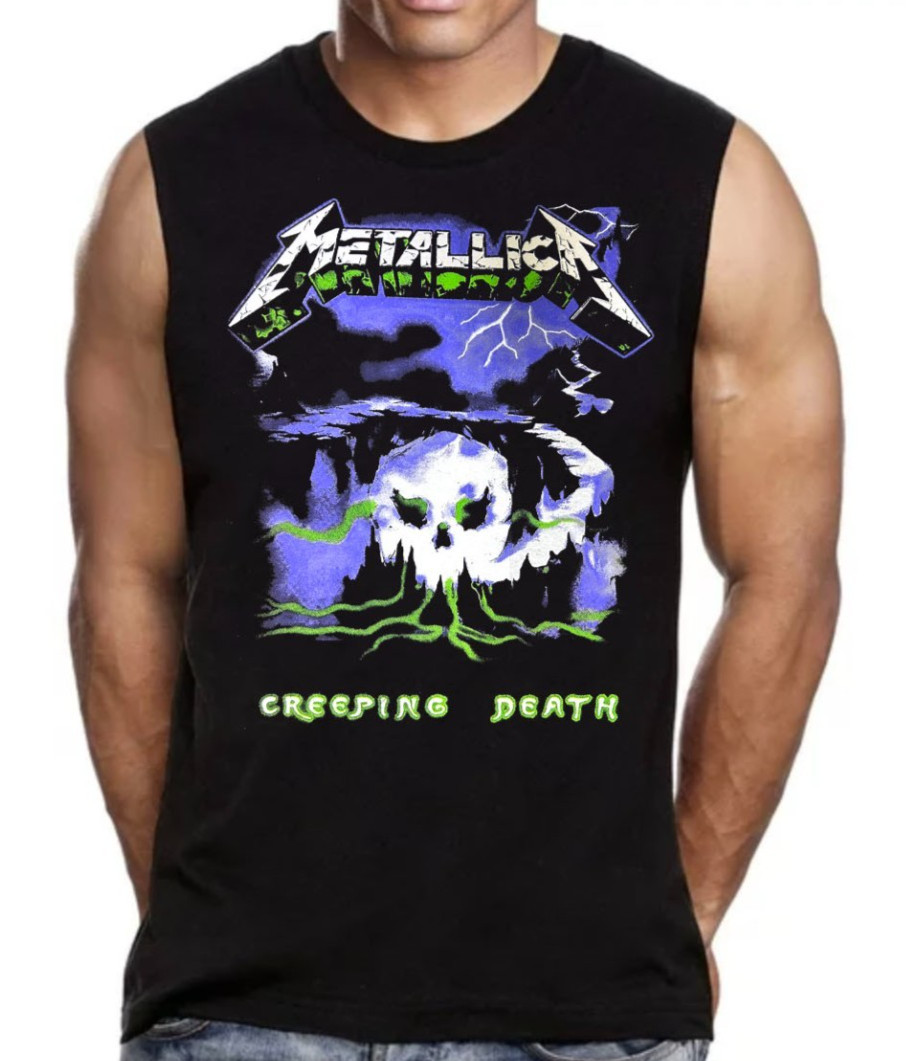 Metallica Creeping Death Heavy Metal Band Men&rsquo;s Black Muscle Shirt