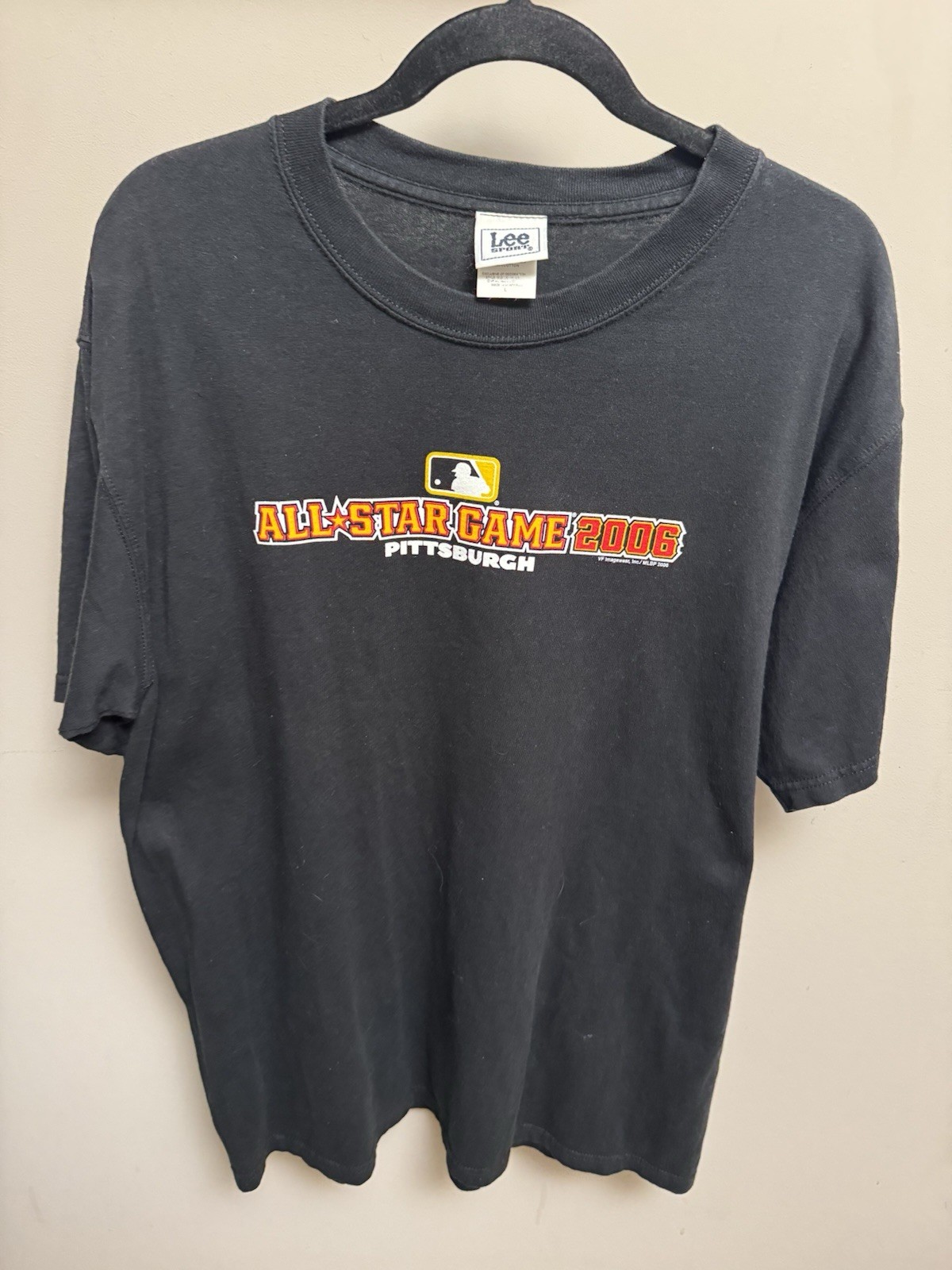 Lee Sport MLB All Star Game 2006 T-Shirt Mens Large Black Pittsburgh Pirates PNC