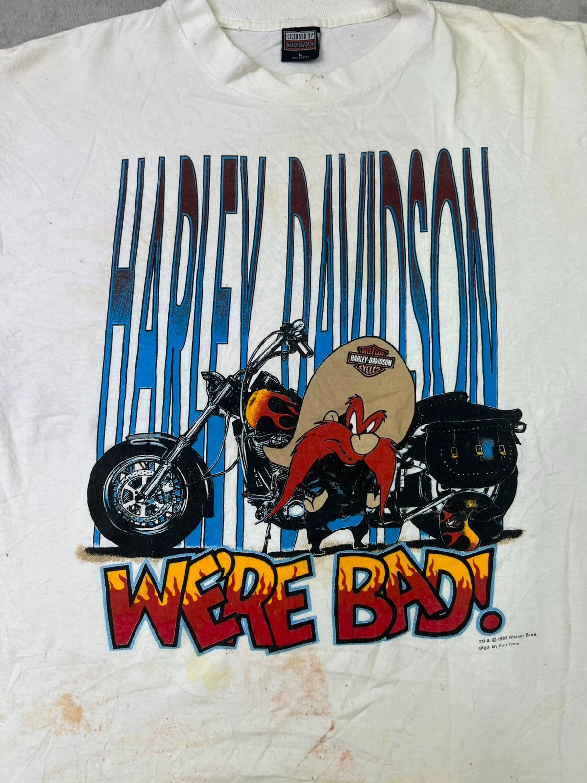 1993 Harley Davidson Yosemite Sam Single Stitch Tee