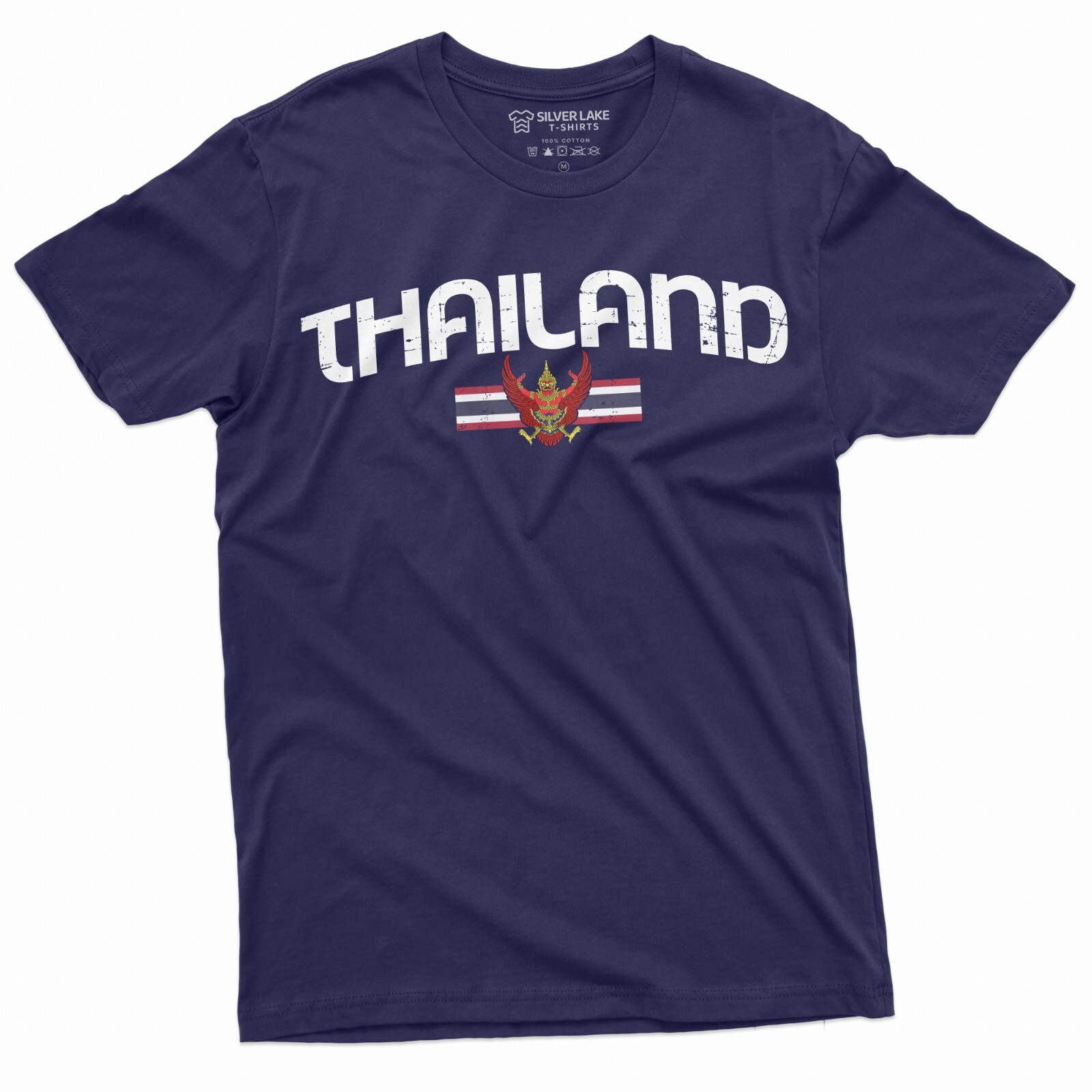 Men&rsquo;s Thailand T-shirt Thai Flag Coat of Arms Country Heritage Diaspora Shirt