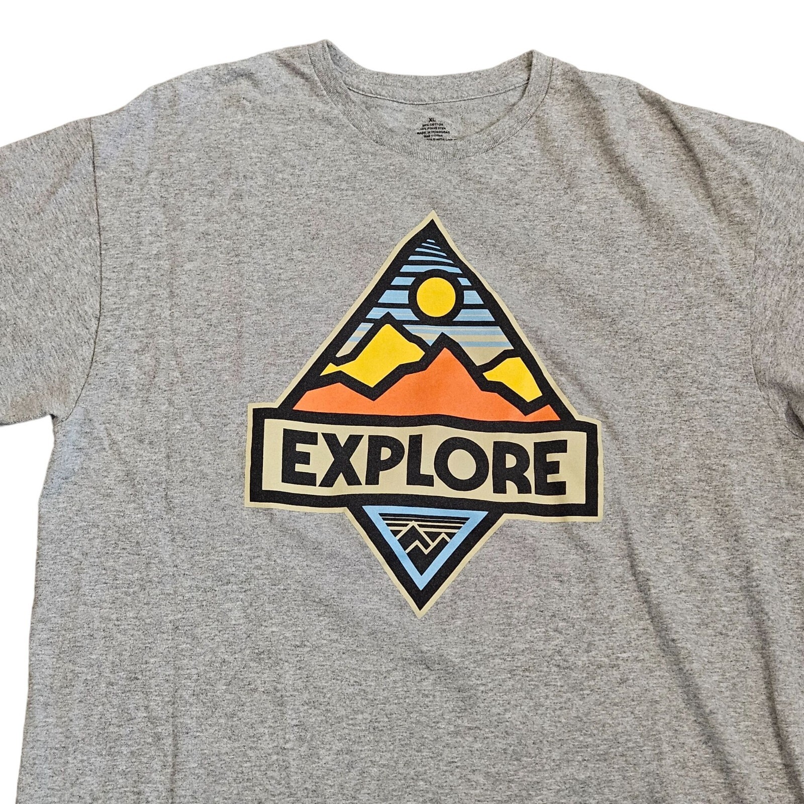 « Explore » Men&rsquo;s Short Sleeve Cotton Blend Graphic T-Shirt Size XL