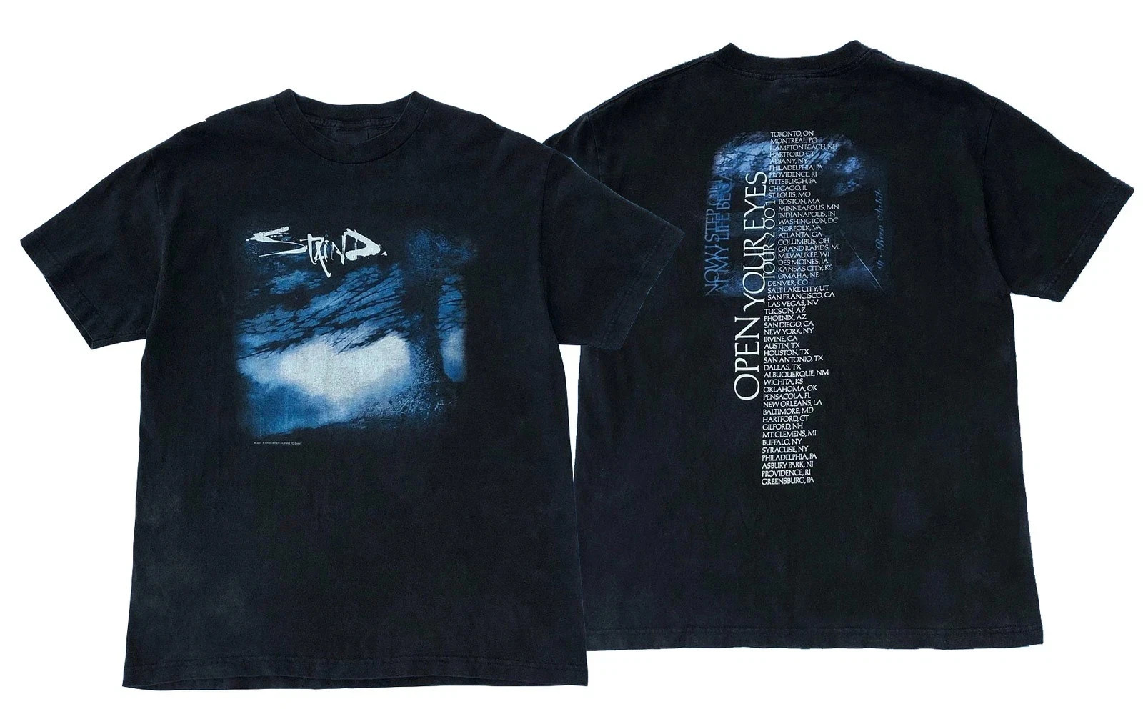 NEW Staind Open Your Eyes Tour 2001 Tour Y2K Graphic Cotton Shirt S-5XL
