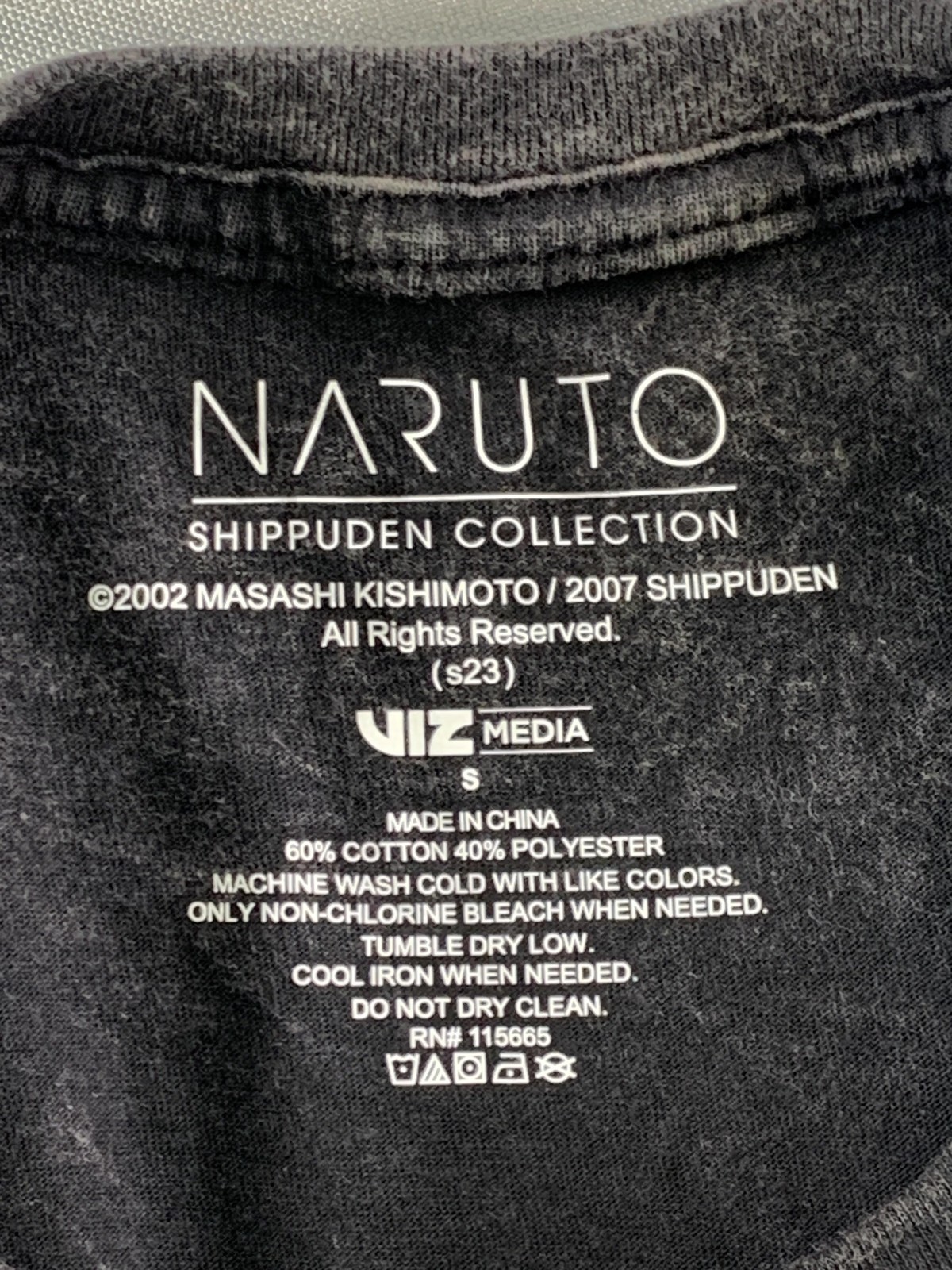 Naruto Shippuden Shirt Mens Small Black Anime Graphic Tee Kohl&rsquo;s New Tags Viz