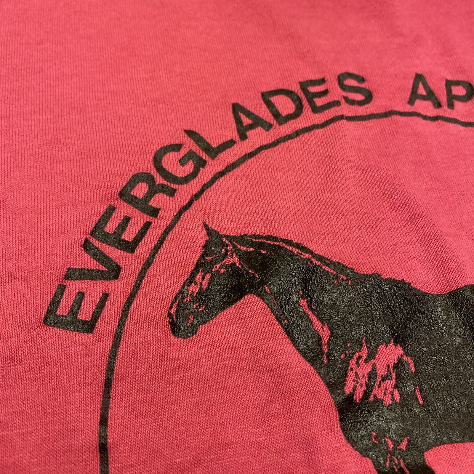 Vintage 90s Shirt XL Single Stitch Everglades Appaloosa Horse Club FL 20×26.5”