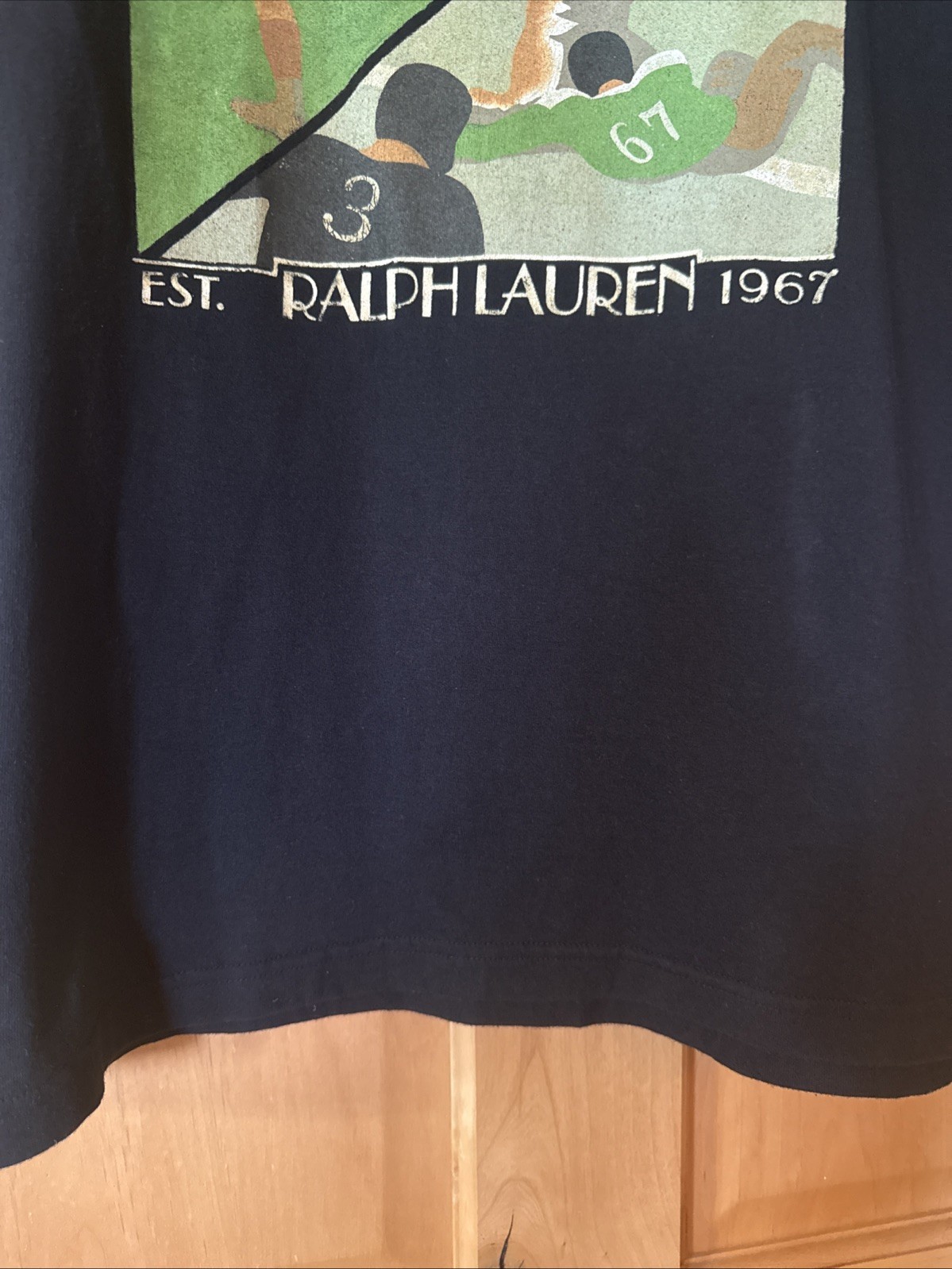 Vtg 90’s Polo Sport Ralph Lauren Sportsman Rugby Graphic T-shirt Large Excellent